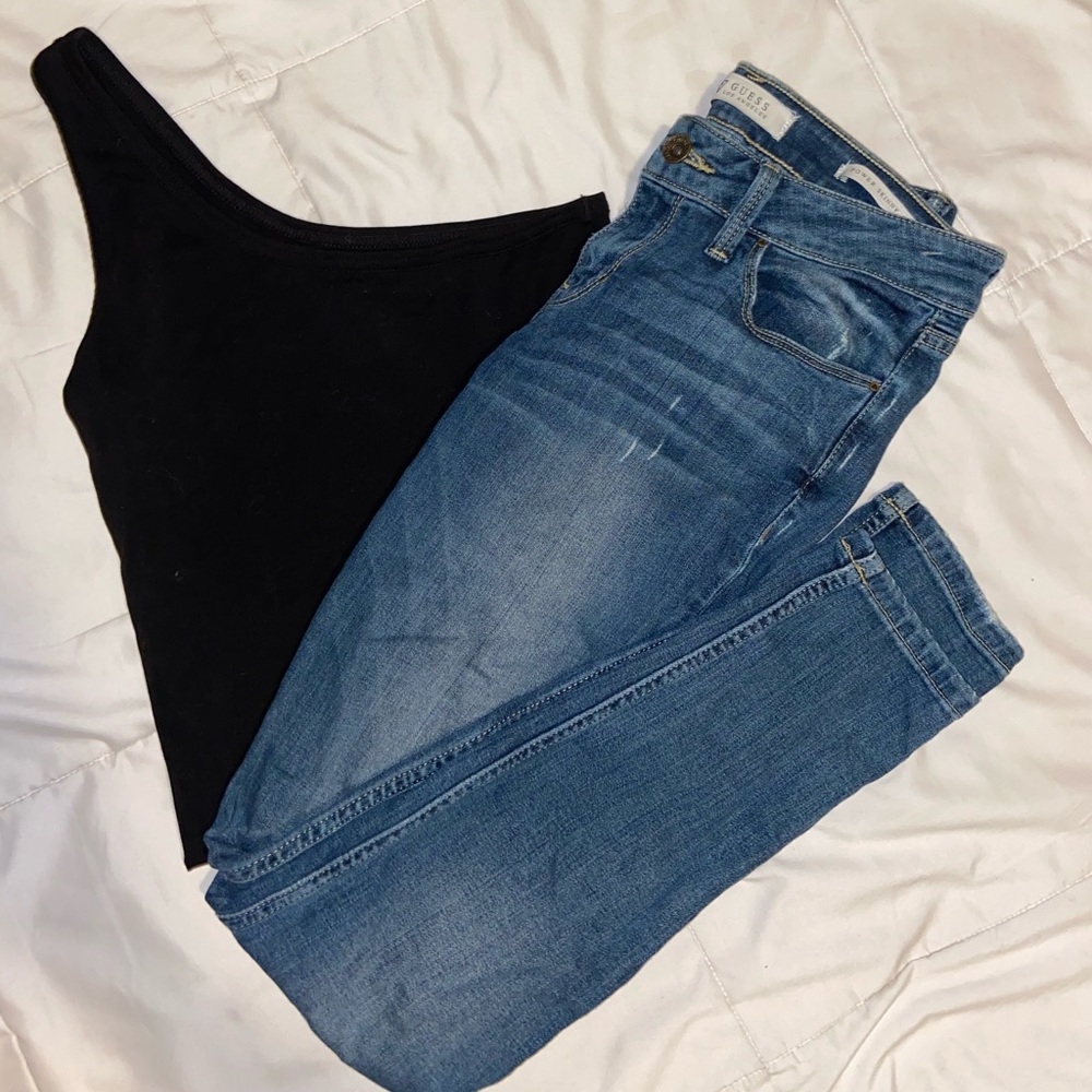 Cute Low rise guess jeans ❓